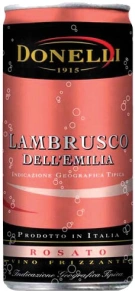 Игристое вино Lambrusco dell'Emilia IGT Rosato, Donelli, 0.2 л