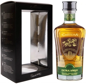 Текила Extra Anejo, Carrera, 3 года, 0.75 л (п/у)