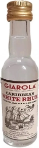 Ром Caribbean White Rhum, Giarola, 0.03 л