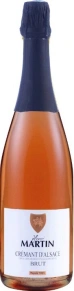 Игристое вино Cremant d'Alsace Rose Brut, Henri Martin et Fils, AOC, 0.75 л