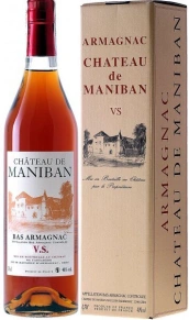 Арманьяк Chateau de Maniban, Castarede, VS, 3 года, 0.7 л (п/у)