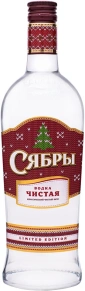 Водка Чистая новогодний дизайн, Сябры, 0.5 л