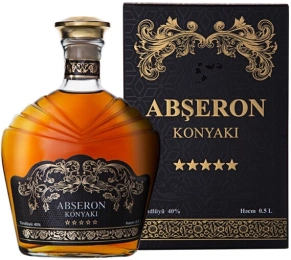 Коньяк Апшерон, 5 zvezd, 5 лет, 0.5 л (п/у)