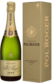 Шампанское Blanc de Blancs, Pol Roger, 2008, 0.75 л (п/у)