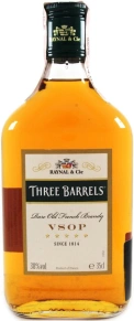 Бренди Three Barrels, Raynal & Cie, VSOP, 0.35 л