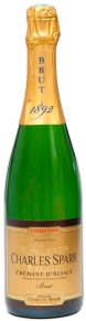 Игристое вино Cremant d'Alsace Brut, Charles Sparr, AOC, 2022, 0.75 л