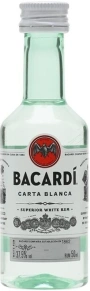 Ром Carta Blanca, Bacardi, 18 месяцев, 0.05 л