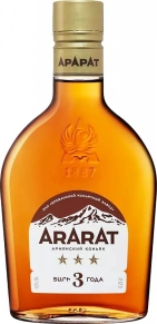Коньяк Арарат, 3 stars, 3 года, 0.25 л