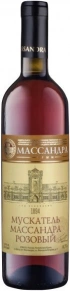 Вино Мускатель Розовый, Массандра, 0.75 л