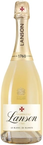 Шампанское Le Blanc de Blancs Brut, Lanson, AOC, 2018, 0.75 л