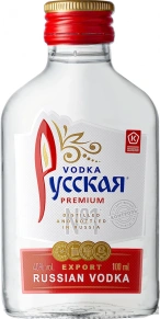 Водка фляга, Русская, 0.1 л