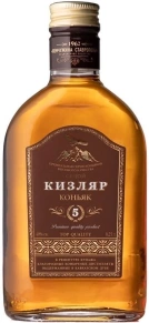 Коньяк Седой Кизляр, 5 zvezd, 5 лет, 0.25 л
