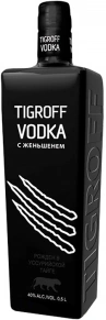 Водка с женьшенем, Тигрофф, 0.5 л