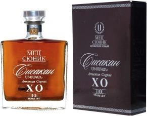Коньяк Сисакан, Мец Сюник, XO, 10 лет, 0.7 л (п/у)