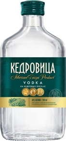 Водка На кедровых орехах, Кедровица, 0.25 л