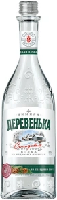 Водка Кедровая на солодовом спирте, Зимняя деревенька, 0.25 л