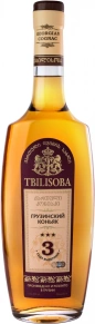 Коньяк Tbilisoba, 3 stars, 3 года, 0.5 л