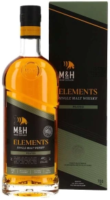 Виски Elements Peated, M&H, 3 года, 0.7 л (п/у)