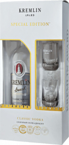 Водка Kremlin Award gift box with 2 glasses, Фортуна