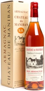 Арманьяк Chateau de Maniban, Castarede, XO, 12 лет, 0.7 л (п/у)