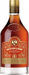Коньяк ККЗ, Кизлярский, 4 года, 0.25 л