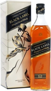 Виски Black Label, Johnnie Walker, 12 лет, 0.7 л (п/у)
