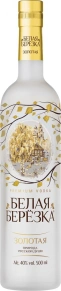 Водка Золотая, Белая Березка, 0.5 л