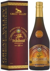 Коньяк Traditional, Great Valley, 10 лет, 0.7 л (п/у)