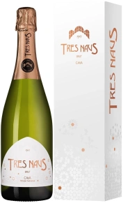 Игристое вино Brut, Tres Naus, DO, 2019, 0.75 л (п/у)