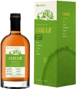 Виски Cask Strength Single Malt Virgin Oak, Omar, 4 года, 0.7 л (п/у)