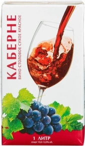 Вино Каберне, Винзавод Юровский, 1 л