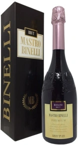 Игристое вино Premium Rosato Brut, Mastro Binelli, 0.75 л (п/у)