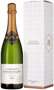 Игристое вино Cremant de Loire Brut, Marcel Martin, AOP, 2022, 0.75 л (п/у)