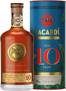 Ром Gran Reserva Diez, Bacardi, Премиум, 10 лет, 0.7 л