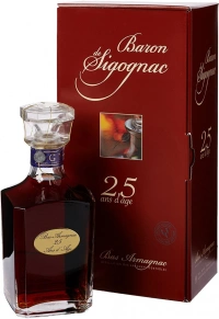 Арманьяк Baron de Sigognac, 25 лет, 0.7 л (п/у)