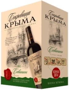 Вино Совиньон, Сокровища Крыма, 3 л