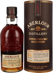 Виски Double Sherry Cask Finish, Aberlour, 18 лет, 0.7 л (п/у)