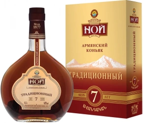 Коньяк Традиционный, Ной, 7 лет, 0.5 л (п/у)