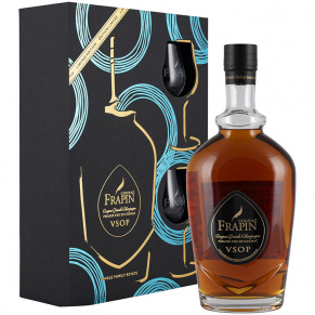 Коньяк VSOP Grande Champagne gift set with 2 glasses, Frapin