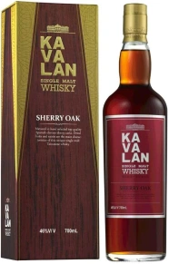 Виски Sherry Oak, Kavalan, 0.7 л (п/у)