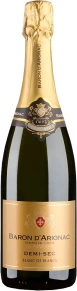 Игристое вино Blanc de Blancs Demi-Sec, Baron d'Arignac, 0.75 л