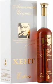 Коньяк Хент, Extra, 10 лет, 0.75 л (п/у)