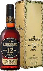Бренди 12, Soberano, Солера, 12 лет, 0.7 л (п/у)