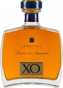 Арманьяк Platinum, Baron de Sigognac, XO, не менее 10 лет, 0.7 л (п/у)