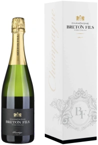 Шампанское Brut Prestige, Champagne Breton Fils, AOC, 0.75 л (п/у)