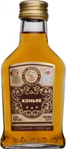 Коньяк Российский, 3 Zvezdy, 3 года, 0.1 л