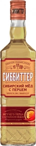 Ликер Сибирский Специалитет, Сибирский мед с перцем, Сиббиттер, 0.5 л
