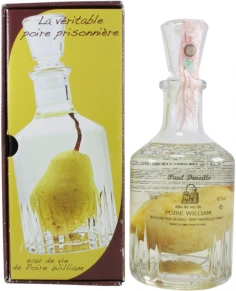 Бренди Poire William in decanter with a pear, Paul Devoille, 0.7 л