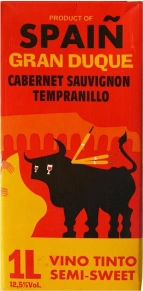 Вино Tinto Semi-Sweet, Gran Duque, 1 л