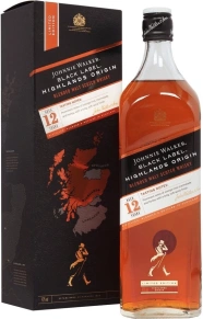 Виски Black Label Highlands Origin, Johnnie Walker, 12 лет, 0.7 л (п/у)